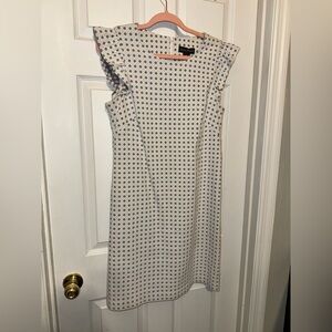 Jessica Howard Cream and Black Patterned Mini Dress